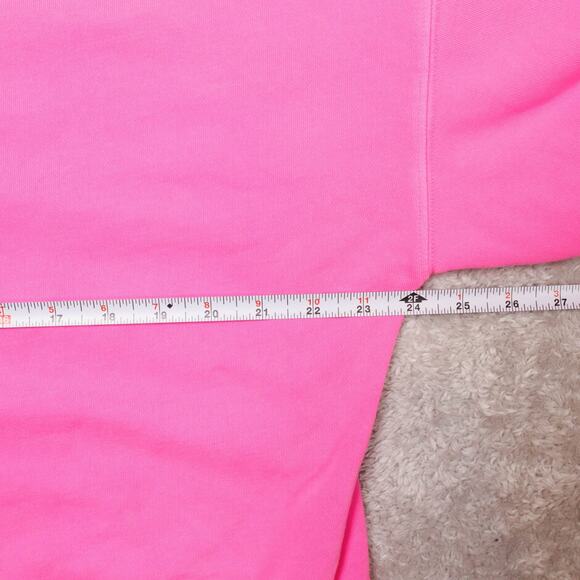Gap Atomic Pink French Terry Oversized V Neck Sweatshirt Womens Size M NWOT - Picture 4 of 12
